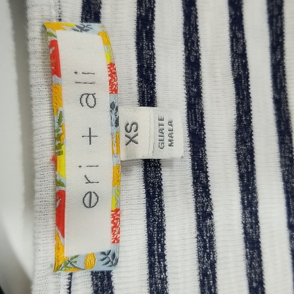 {Anthropologie} Eri + Ali Joceline Striped Wrap Top - Picture 7 of 10